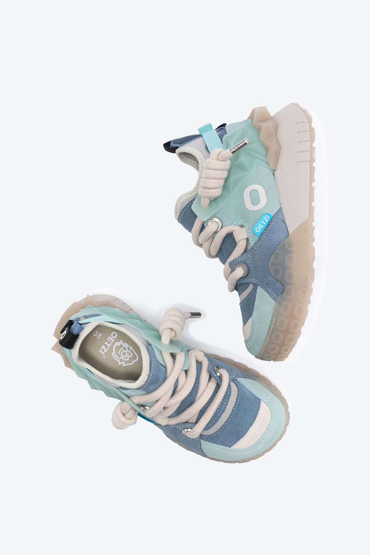 Women's Chunky Sneaker | Designer Sneakers | Green Shoes - Oetziceman