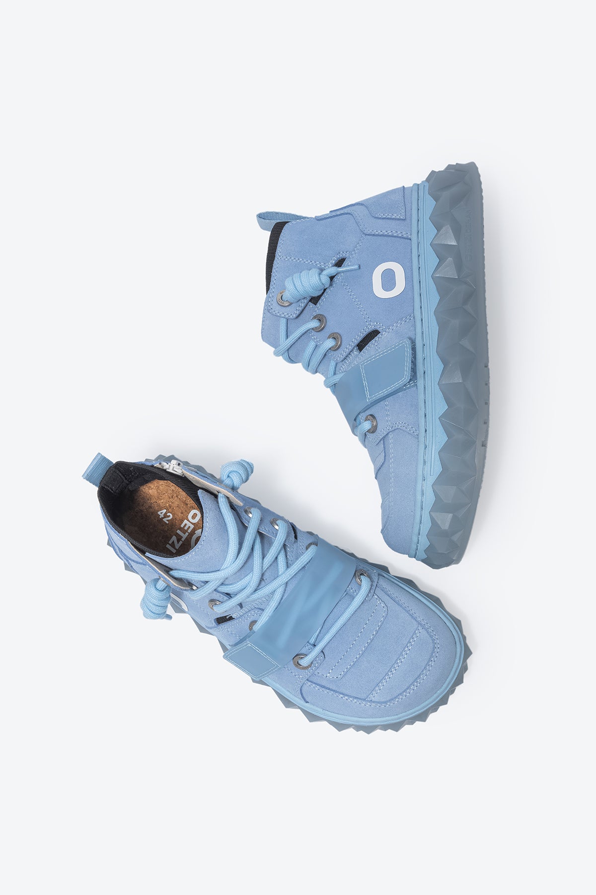 MIXCE Unisex High Top Sneakers | Cool Shoes | Blue Shoes - Oetziceman