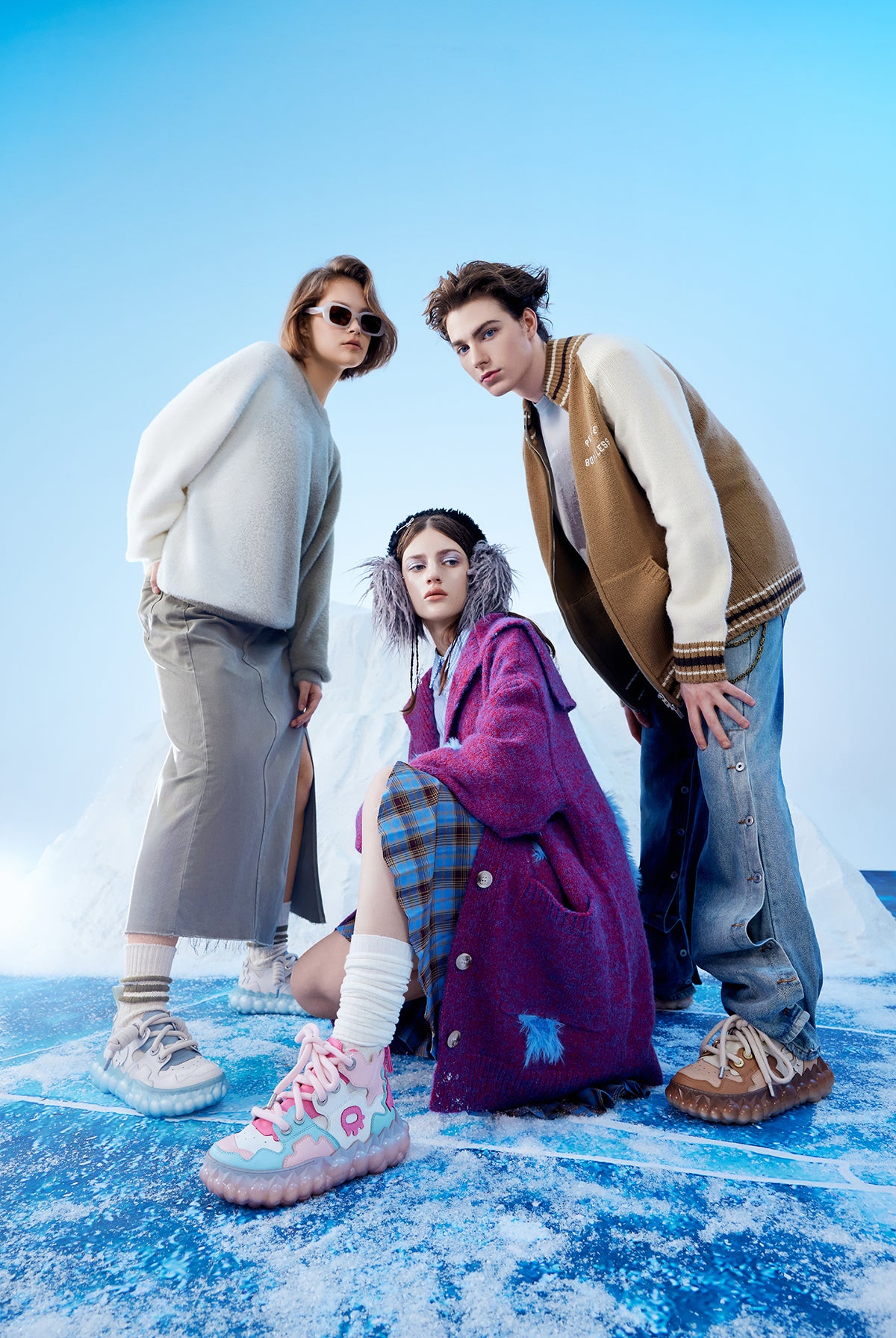 lce Melt Unisex High Top Sneakers | Fashion Footwear - Oetziceman