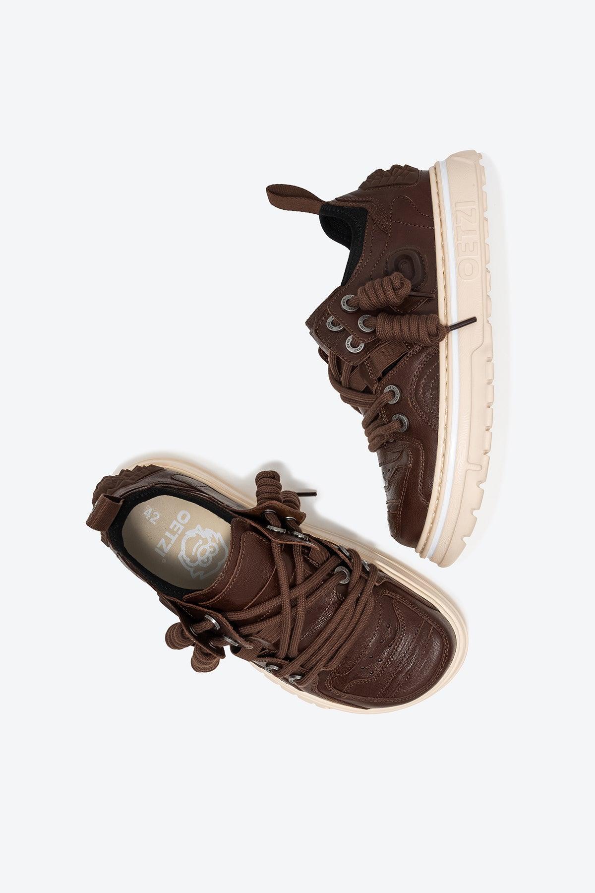 OETZIight Unisex Cowhide Sneakers For Women And Men - Oetziceman
