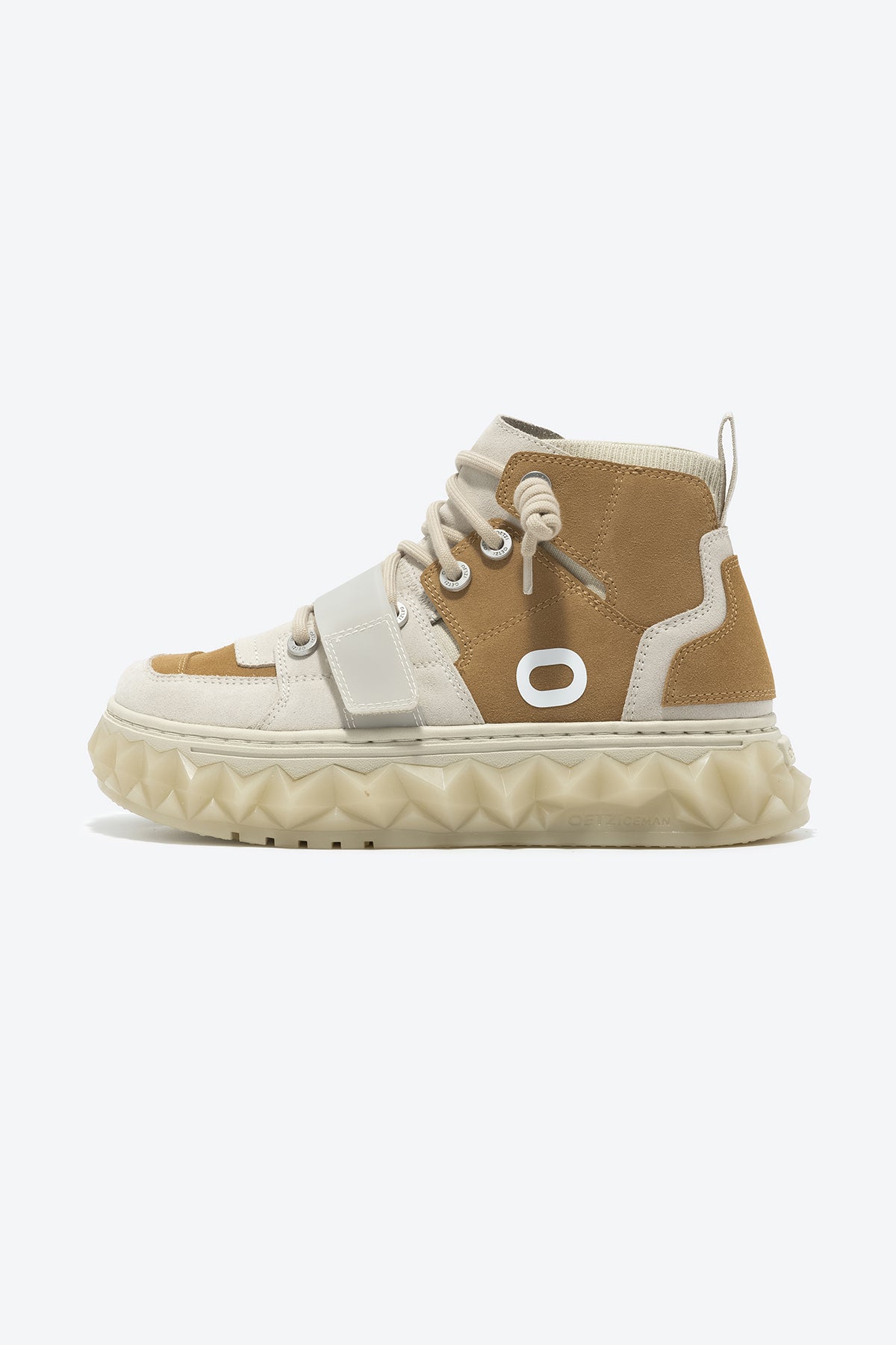MIXCE Unisex High Top Sneakers | Cool Shoes | Brown Shoes - Oetziceman 