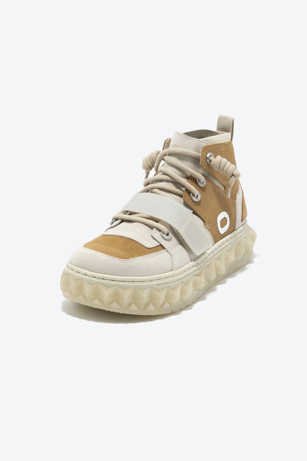 MIXCE Unisex High Top Sneakers | Cool Shoes | Brown Shoes - Oetziceman 