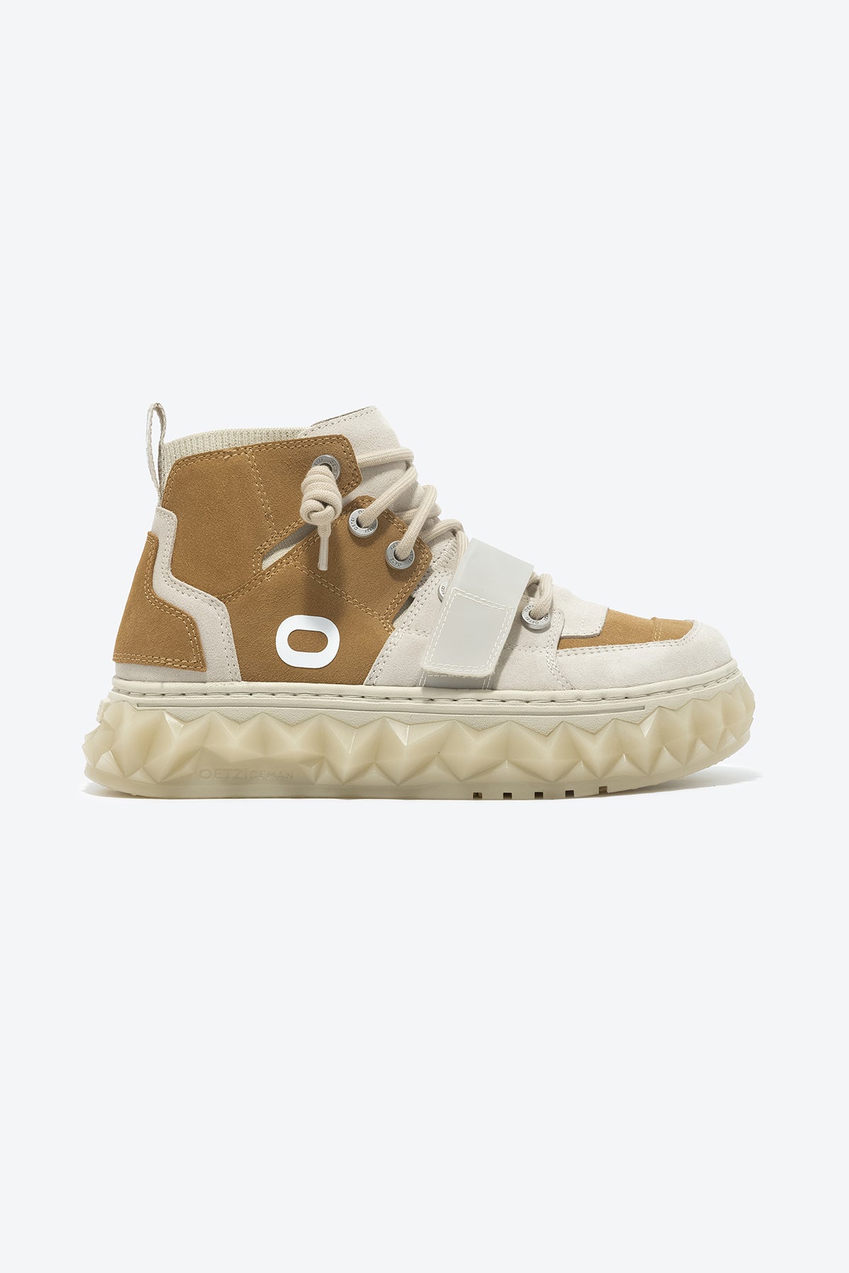 MIXCE Unisex High Top Sneakers | Cool Shoes | Brown Shoes - Oetziceman 