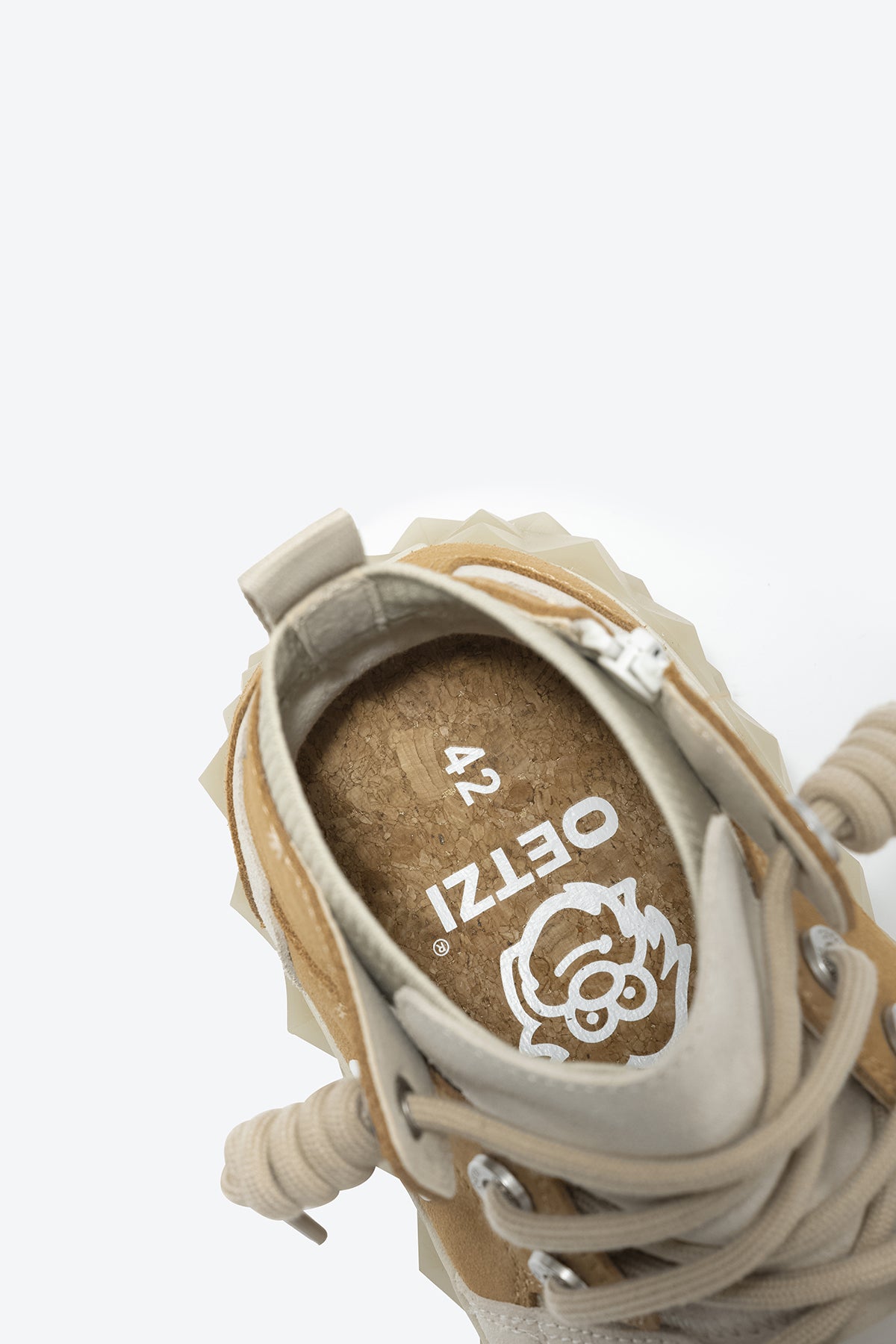 MIXCE Unisex High Top Sneakers | Cool Shoes | Brown Shoes - Oetziceman 