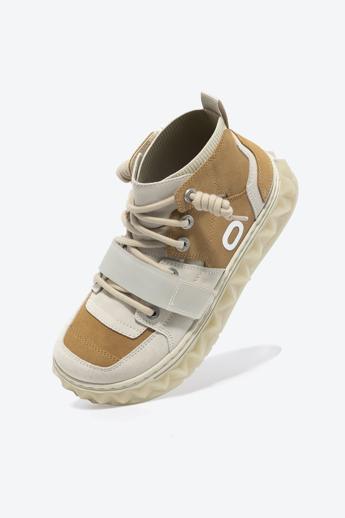 MIXCE Unisex High Top Sneakers | Cool Shoes | Brown Shoes - Oetziceman 