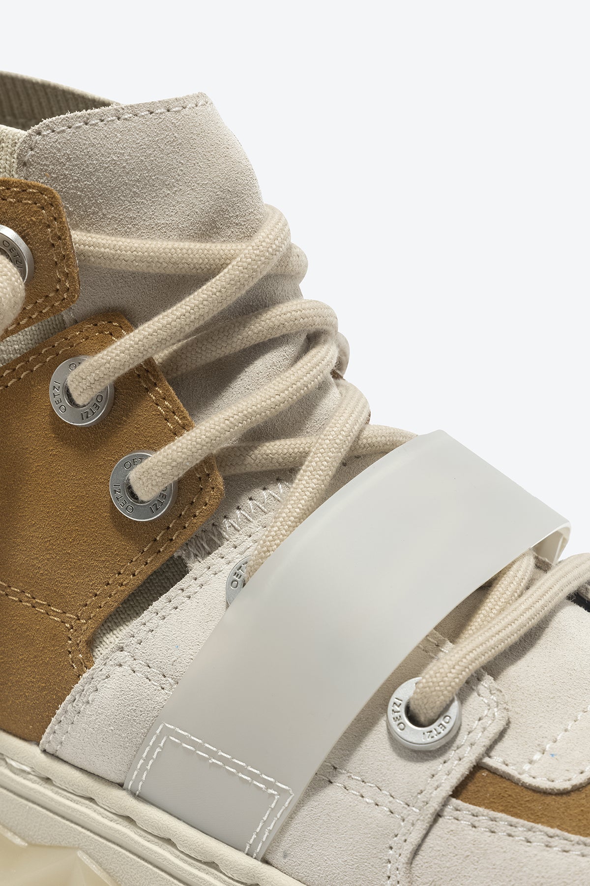 MIXCE Unisex High Top Sneakers | Cool Shoes | Brown Shoes - Oetziceman 