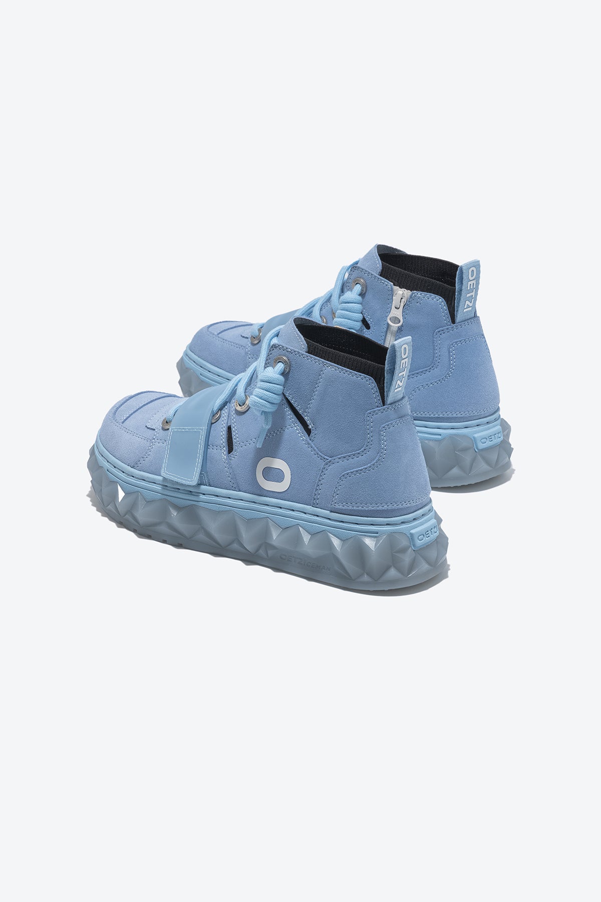 MIXCE Unisex High Top Sneakers | Cool Shoes | Blue Shoes - Oetziceman 