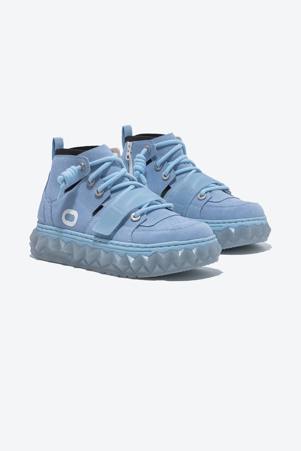 MIXCE Unisex High Top Sneakers | Cool Shoes | Blue Shoes - Oetziceman 