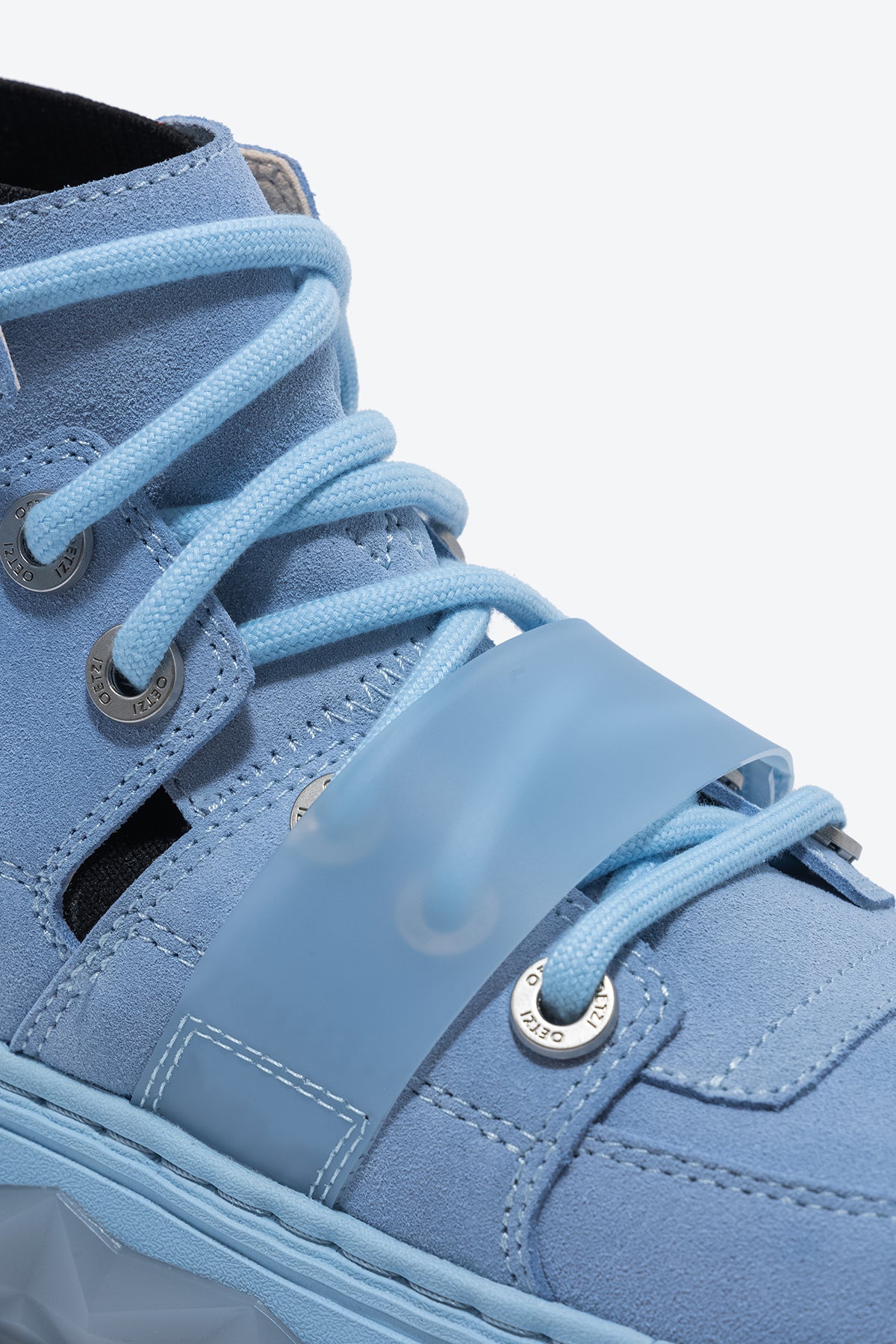 MIXCE Unisex High Top Sneakers | Cool Shoes | Blue Shoes - Oetziceman 