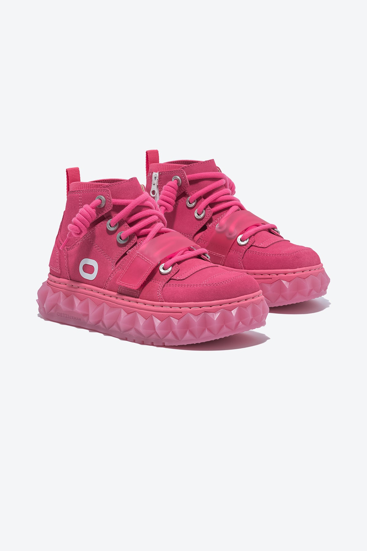 MIXCE Unisex High Top Sneakers | Cool Shoes | Rose Red Shoes - Oetziceman 