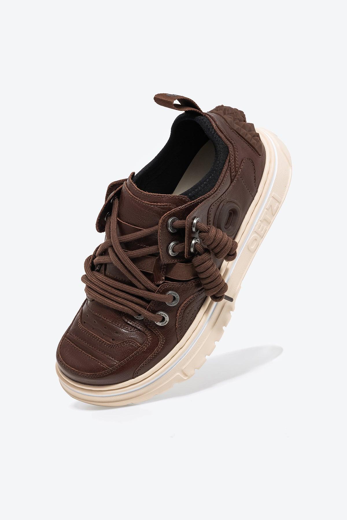 OETZIight Unisex Cowhide Sneakers For Women And Men - Oetziceman